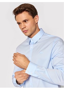 Guess Koszula Sunset M1YH20 W7ZK1 Błękitny Slim Fit ze sklepu MODIVO w kategorii Koszule męskie - zdjęcie 181146374