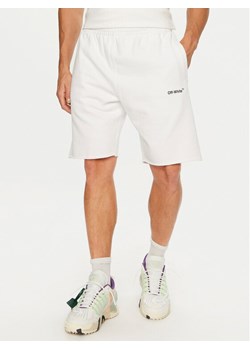 Off-White Szorty sportowe OMCI006G21FLE0010110 Biały Regular Fit ze sklepu MODIVO w kategorii Spodenki męskie - zdjęcie 181146404