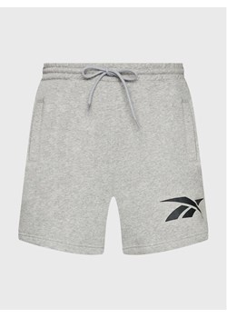 Reebok Szorty sportowe Brand Proud HS6847 Szary Regular Fit ze sklepu MODIVO w kategorii Spodenki męskie - zdjęcie 181146723