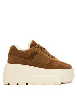 Badura Sneakersy CASI-01W1-006 Brązowy ze sklepu MODIVO w kategorii Półbuty damskie - zdjęcie 181146793