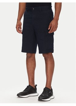 BOSS Szorty materiałowe Sisla-9 50536888 Granatowy Slim Fit ze sklepu MODIVO w kategorii Spodenki męskie - zdjęcie 181146901