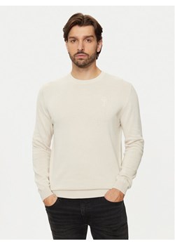KARL LAGERFELD Sweter 655029 544301 Beżowy Regular Fit ze sklepu MODIVO w kategorii Swetry męskie - zdjęcie 181146960