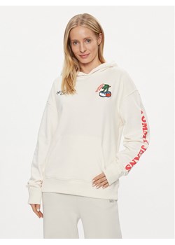 Tommy Jeans Bluza Cherry DW0DW17707 Biały Relaxed Fit ze sklepu MODIVO w kategorii Bluzy damskie - zdjęcie 181147041