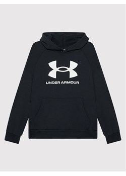 Under Armour Bluza Ua Rival Fleece Big Logo 1357585 Czarny Loose Fit ze sklepu MODIVO w kategorii Bluzy chłopięce - zdjęcie 181147063