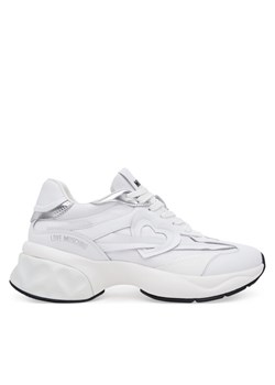 LOVE MOSCHINO Sneakersy JA15326G1MIQE10A Biały ze sklepu MODIVO w kategorii Buty sportowe damskie - zdjęcie 181147133