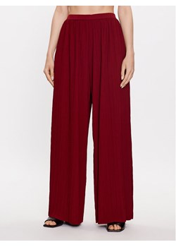 Max Mara Leisure Spodnie materiałowe Alfonsa 2337860134 Bordowy Wide Leg ze sklepu MODIVO w kategorii Spodnie damskie - zdjęcie 181147984