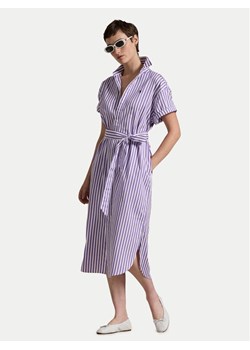 Polo Ralph Lauren Sukienka koszulowa 211959911002 Fioletowy Regular Fit ze sklepu MODIVO w kategorii Sukienki - zdjęcie 181148190