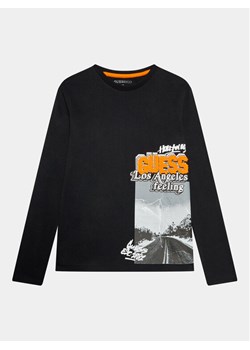 Guess Bluzka L3BI19 I3Z14 Czarny Regular Fit - id: 0000302972296 - marki Guess - 181148264 Guess Bluzka L3BI19 I3Z14 Czarny Regular Fit ze sklepu MODIVO w kategorii T-shirty chłopięce - zdjęcie 181148264