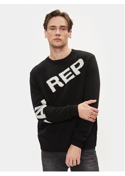 Replay Sweter UK2514.000.G2897J Czarny Regular Fit ze sklepu MODIVO w kategorii Swetry męskie - zdjęcie 181148310