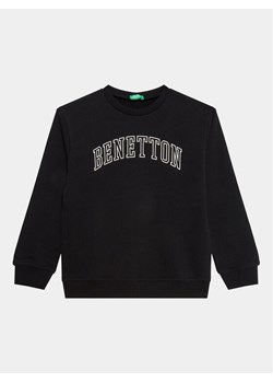 United Colors Of Benetton Bluza 3J68C10D4 Czarny Regular Fit ze sklepu MODIVO w kategorii Bluzy chłopięce - zdjęcie 181148343