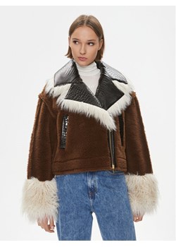 Pinko Futro Coco Caban. 102092 A19M Brązowy Regular Fit - id: 0000303032616 - marki Pinko - 181148510 Pinko Futro Coco Caban. 102092 A19M Brązowy Regular Fit ze sklepu MODIVO w kategorii Futra damskie - zdjęcie 181148510