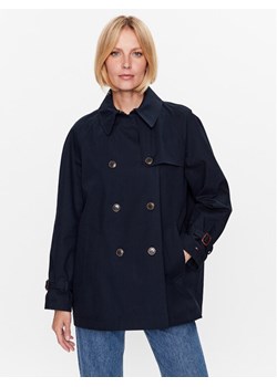 Tommy Hilfiger Płaszcz przejściowy WW0WW38943 Granatowy Regular Fit ze sklepu MODIVO w kategorii Płaszcze damskie - zdjęcie 181148550