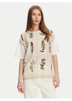 Weekend Max Mara T-Shirt Pampas 2515941082 Biały Relaxed Fit ze sklepu MODIVO w kategorii Bluzki damskie - zdjęcie 181148694