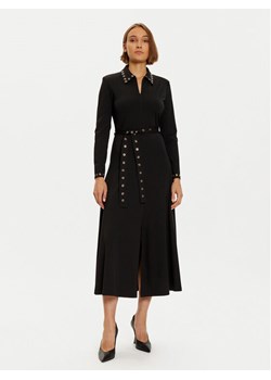 LOLA CASADEMUNT Sukienka koszulowa LF2416006 Czarny Regular Fit ze sklepu MODIVO w kategorii Sukienki - zdjęcie 181148712