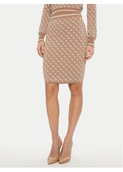 Guess Spódnica ołówkowa W4BD53 Z37K0 Beżowy Regular Fit ze sklepu MODIVO w kategorii Spódnice - zdjęcie 181148813