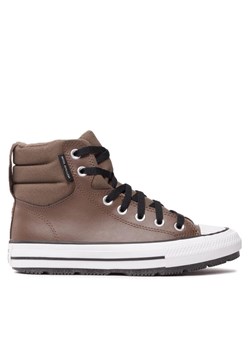 Converse Trampki Chuck Taylor All Star Berkshire Boot A04810C Brązowy ze sklepu MODIVO w kategorii Trampki dziecięce - zdjęcie 181148823