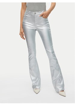Vero Moda Spodnie materiałowe Flash 10329072 Srebrny Flared Fit ze sklepu MODIVO w kategorii Spodnie damskie - zdjęcie 181149074