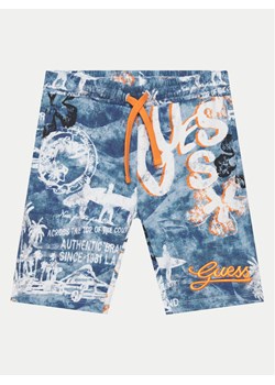 Guess Szorty sportowe L5GD13 KA6R4 Niebieski Regular Fit ze sklepu MODIVO w kategorii Spodenki chłopięce - zdjęcie 181149262