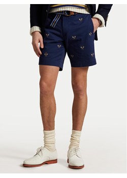 Polo Ralph Lauren Szorty materiałowe 710963496001 Granatowy Straight Fit ze sklepu MODIVO w kategorii Spodenki męskie - zdjęcie 181149363