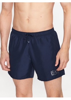 EA7 Emporio Armani Szorty kąpielowe 902000 CC721 06935 Granatowy Regular Fit ze sklepu MODIVO w kategorii Kąpielówki - zdjęcie 181149404