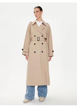 Tommy Hilfiger Trencz WW0WW43336 Beżowy Oversize ze sklepu MODIVO w kategorii Płaszcze damskie - zdjęcie 181149704
