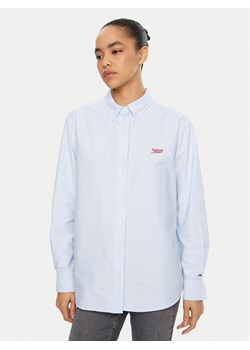 Tommy Jeans Koszula DW0DW19358 Błękitny Relaxed Fit ze sklepu MODIVO w kategorii Koszule damskie - zdjęcie 181149731