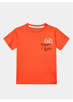 United Colors Of Benetton T-Shirt 3096G1098 Czerwony Regular Fit ze sklepu MODIVO w kategorii Koszulki niemowlęce - zdjęcie 181149860