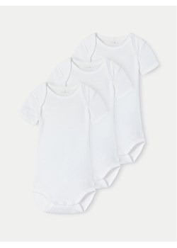 NAME IT Komplet 3 par body 13242195 Biały Regular Fit ze sklepu MODIVO w kategorii Body niemowlęce - zdjęcie 181150233