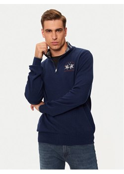 La Martina Sweter ZMS314 YW120 Granatowy Regular Fit ze sklepu MODIVO w kategorii Swetry męskie - zdjęcie 181150314
