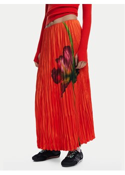 Desigual Spódnica plisowana Follet 25SWFW06 Pomarańczowy Regular Fit ze sklepu MODIVO w kategorii Spódnice - zdjęcie 181150363