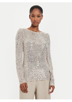 Bruuns Bazaar Bluzka Ilex BBW4156 Srebrny Slim Fit ze sklepu MODIVO w kategorii Bluzki damskie - zdjęcie 181150681