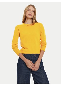 United Colors Of Benetton Sweter 1002D1K01 Żółty Regular Fit ze sklepu MODIVO w kategorii Swetry damskie - zdjęcie 181150732