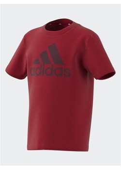 adidas T-Shirt Essentials Logo T-Shirt IJ6370 Czerwony Regular Fit ze sklepu MODIVO w kategorii T-shirty chłopięce - zdjęcie 181150741