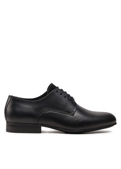 Calvin Klein Półbuty Derby HM0HM01504 Czarny ze sklepu MODIVO w kategorii Buty eleganckie męskie - zdjęcie 181150924