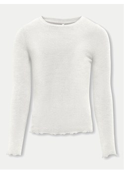 Kids ONLY Bluzka 15331400 Biały Slim Fit ze sklepu MODIVO w kategorii Bluzki dziewczęce - zdjęcie 181150960