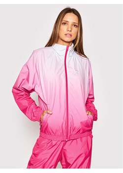 adidas Kurtka przejściowa adicolor 3D Trefoil GN2814 Różowy Regular Fit ze sklepu MODIVO w kategorii Kurtki damskie - zdjęcie 181150964
