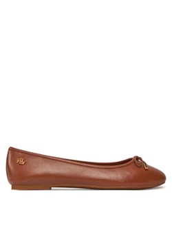 Lauren Ralph Lauren Baleriny 802940603002 Brązowy ze sklepu MODIVO w kategorii Balerinki - zdjęcie 181151020