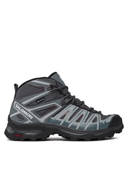 Salomon Trekkingi X Ultra Pioneer Mid GORE-TEX L47170500 Szary ze sklepu MODIVO w kategorii Buty trekkingowe damskie - zdjęcie 181151123