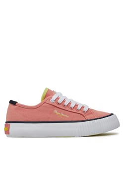 Pepe Jeans Tenisówki Ottis Basic G PGS30605 Pomarańczowy ze sklepu MODIVO w kategorii Trampki dziecięce - zdjęcie 181151134