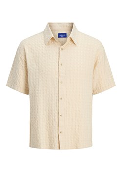 Jack&Jones Koszula Dobby 12277184 Beżowy Relaxed Fit ze sklepu MODIVO w kategorii Koszule męskie - zdjęcie 181151174