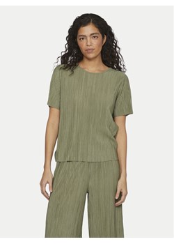 Vila T-Shirt Plisa 14089481 Zielony Regular Fit ze sklepu MODIVO w kategorii Bluzki damskie - zdjęcie 181151223