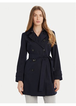 Marella Trencz Roseto 2513021021 Granatowy Regular Fit - id: 0000304753312 - marki Marella - 181151524 Marella Trencz Roseto 2513021021 Granatowy Regular Fit ze sklepu MODIVO w kategorii Płaszcze damskie - zdjęcie 181151524