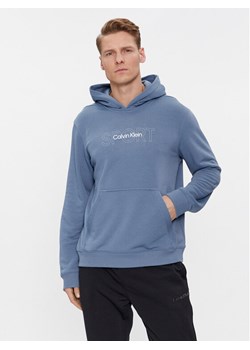 Calvin Klein Performance Bluza Graphic 00GMS4W339 Niebieski Regular Fit ze sklepu MODIVO w kategorii Bluzy męskie - zdjęcie 181151534
