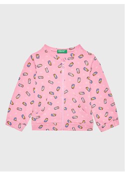 United Colors Of Benetton Bluza 3XLWG501S Różowy Regular Fit ze sklepu MODIVO w kategorii Bluzy i swetry - zdjęcie 181151541