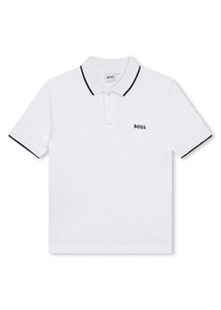 Boss Polo J25P26 S Biały Regular Fit ze sklepu MODIVO w kategorii T-shirty chłopięce - zdjęcie 181151773