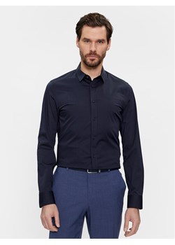 Calvin Klein Koszula K10K110856 Granatowy Slim Fit ze sklepu MODIVO w kategorii Koszule męskie - zdjęcie 181151794