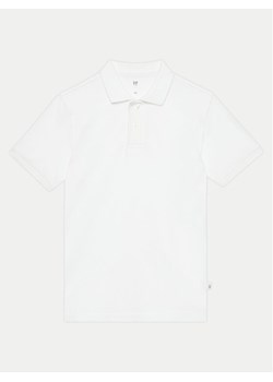 Gap Polo 404943-01 Biały Regular Fit ze sklepu MODIVO w kategorii T-shirty chłopięce - zdjęcie 181151912