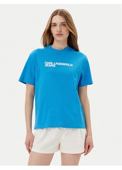 KARL LAGERFELD T-Shirt A1W17005 Niebieski Relaxed Fit ze sklepu MODIVO w kategorii Bluzki damskie - zdjęcie 181151923