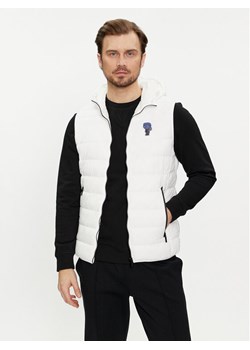 KARL LAGERFELD Kamizelka 505403 542591 Biały Regular Fit ze sklepu MODIVO w kategorii Kamizelki męskie - zdjęcie 181152284