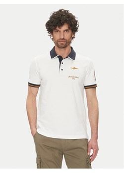 Aeronautica Militare Polo 251PO1859P191 Biały Regular Fit - id: 0000305410184 - marki Aeronautica Militare - 181152573 Aeronautica Militare Polo 251PO1859P191 Biały Regular Fit ze sklepu MODIVO w kategorii T-shirty męskie - zdjęcie 181152573